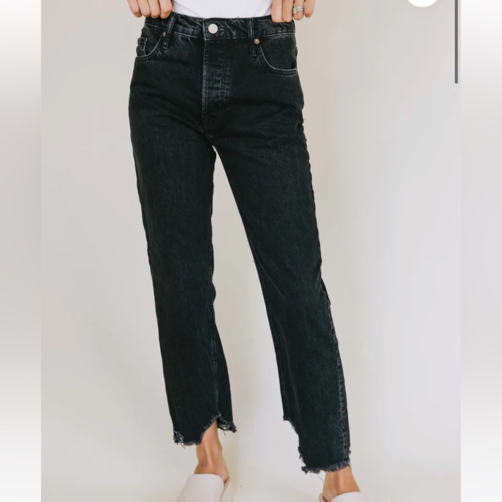 Free People Tapered Baggy Boyfriend Jeans